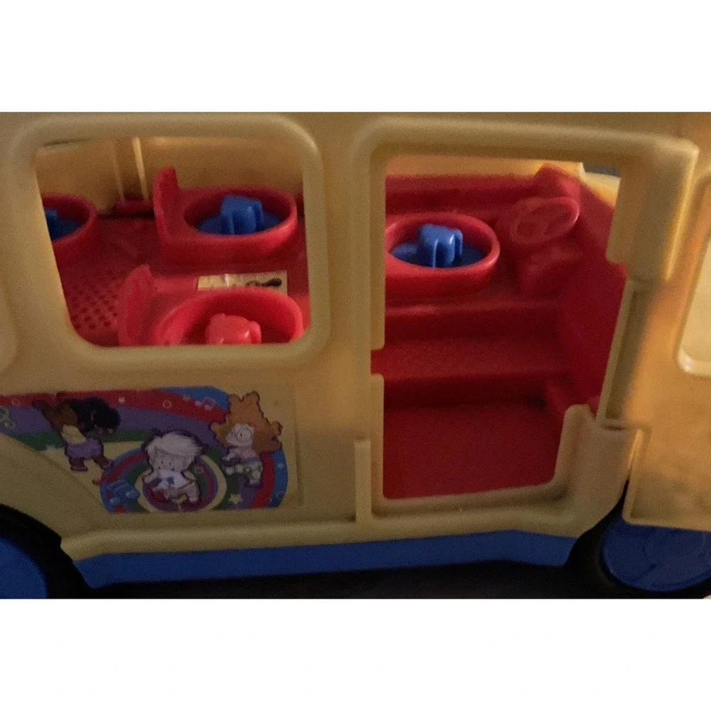 2013 Fisher Price Little People Musical School Bus, Yellow,‎ Tested And Works